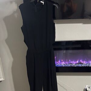 Diane Von Furstenberg Elegant Black Sleeveless Jumpsuit NEW!
